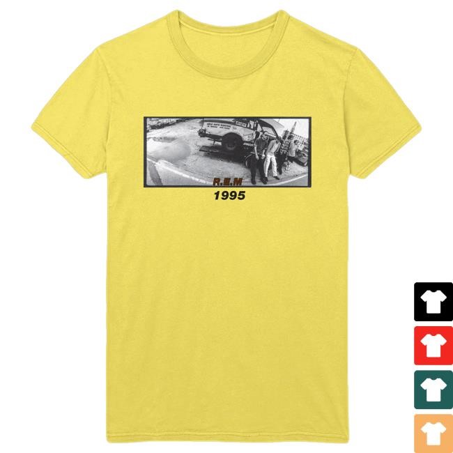 Trending Remhq Merch R.E.M. 1995 Yellow Crewneck Sweatshirt