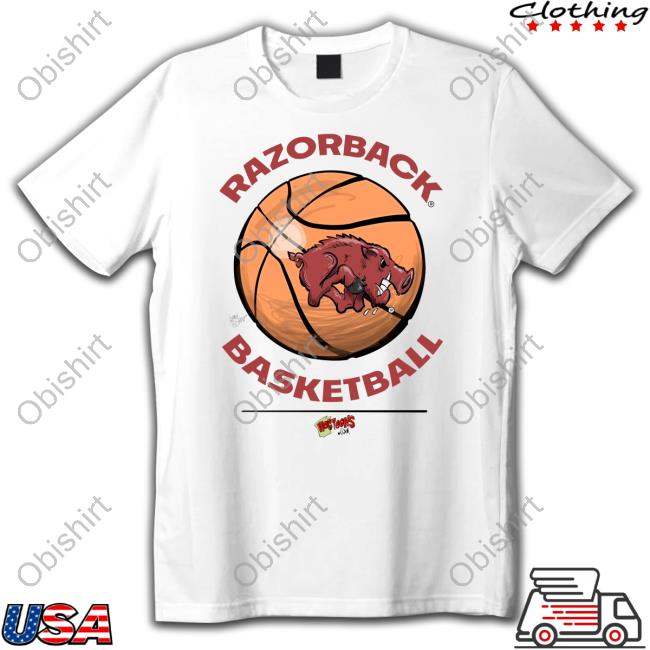 Eric Musselman Wearing Razorback Basketball Shirt Hogtoons