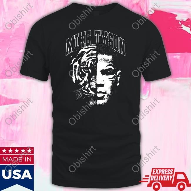 Mike Tyson Merch Tyson Tiger Split T Shirt