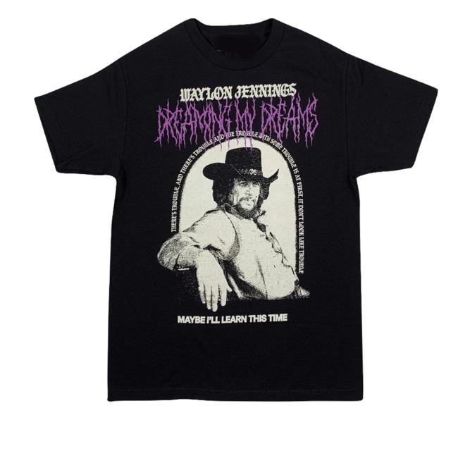 Waylon Shop Maybe I'll Learn Waylon Jennings Men's Long Sleeve T Shirt