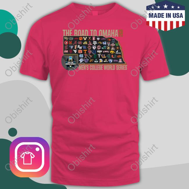 Official The Road To Omaha 2023 Men’S College World Series T Shirt