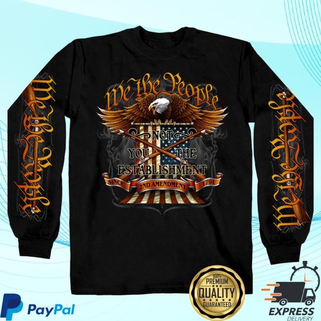 Hot Leathers Merch Shop Hot Leathers Gms2358 Men’S ‘We The People’ Long Sleeve Black Shirt