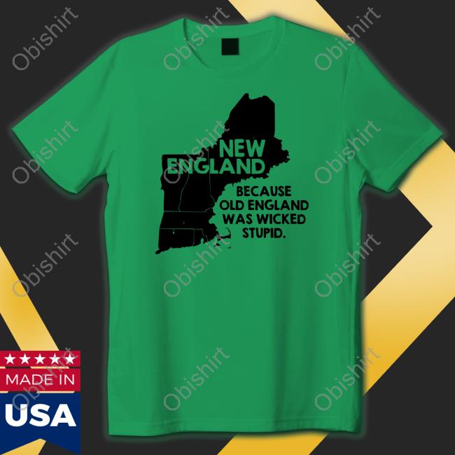 Stanatarium New England Because Old England Was Wicked Stupid Shirt, T Shirt, Hoodie, Sweater, Long Sleeve T-Shirt And Tank Top Snorgtees