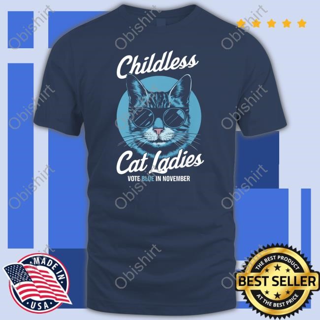 Childless Cat Ladies Vote Blue Kamala Long Sleeve T Shirt