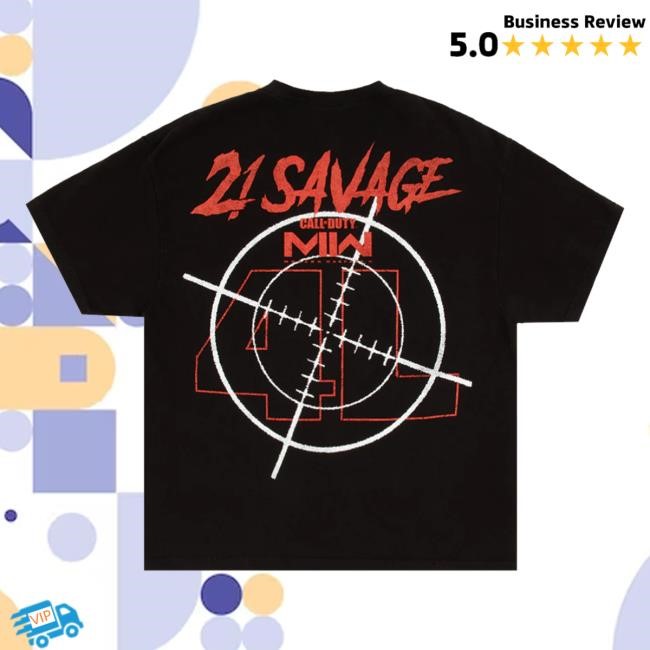 Official 21 Savage Merch Store American Dream Cod Fan Pack I Shirts