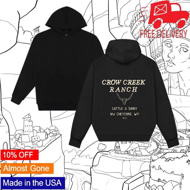 Crow Creek Ranch Cattle & Dairy Nw Cheyenne. Wy 1872 Long Sleeve Shirt