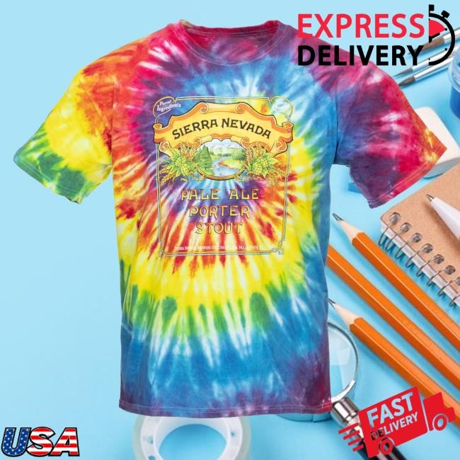 Sierra Nevada Brewing Co Merch Pale-Porter-Stout Tie Dye Sweatshirt