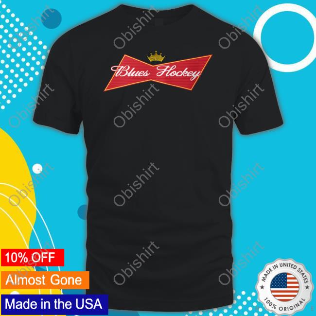 Budwieser Blues Hockey T Shirt