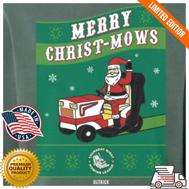 Outkick Merch Shop Merry Christ-Mows Pigment-Dyed Tee