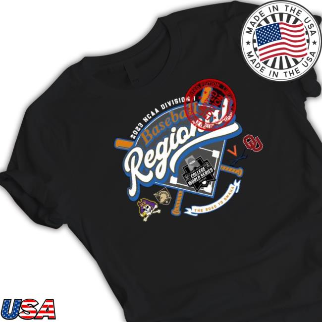 Official Charlottesville Regional 2023 Ncaa Division I Baseball Championship shirt