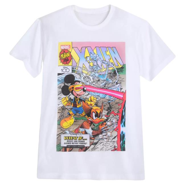 Official Shop Disney Merch Store Mickey Mouse And Friends – X-Men Comic Top Shirt Disney100 Shopdisney