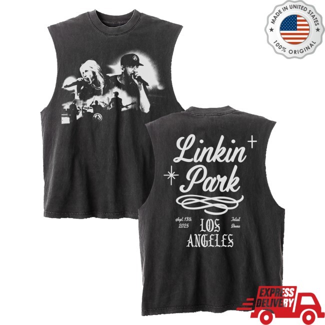 Lp La Sleeveless Vintage Black Sweatshirt