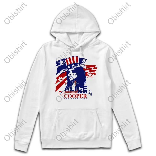 Alicecooper Merch Vote For Alice Cooper 24 For President Shirts