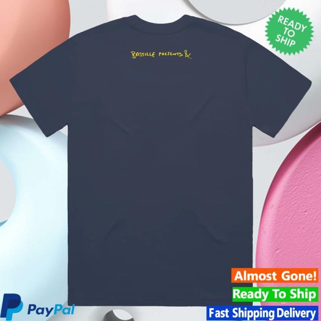 Bastille Presents & Faded Navy Tank Top Bastille Bastille Merch Shop Store Bastille Presents & Faded Navy Classic Shirt