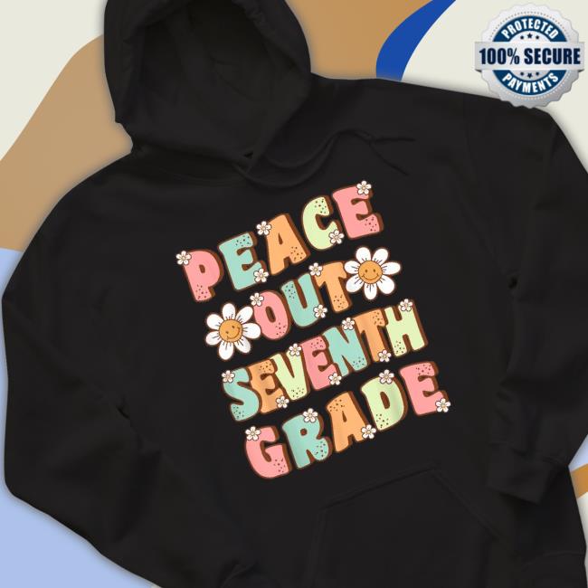Official Peace Out Seventh Grade Groovy Last Day Of 7Th Grade shirt
