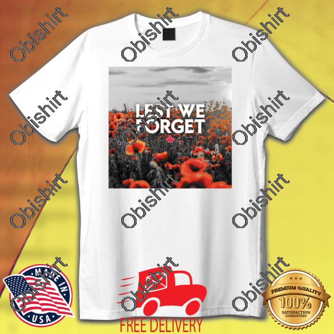 Lest We Forget Canada Tee