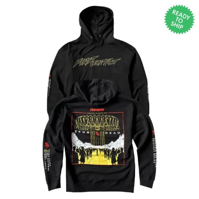 Trending Zeds Dead Merch Store First Contact Event Sweatshirt