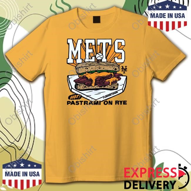 Mets Pastrami On Rye Tee Shirt Homage Mets Pastrami On Rye T-Shirt