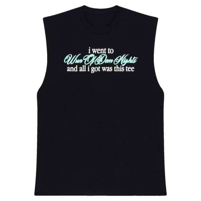 Gunna Wunna Merch Store Wun Of Dem Nights Souvenir Sleeveless Long Sleeve Shirt