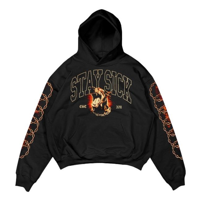 Stay Sick Clothing Merch Shop Violent Nature Black T Shirts