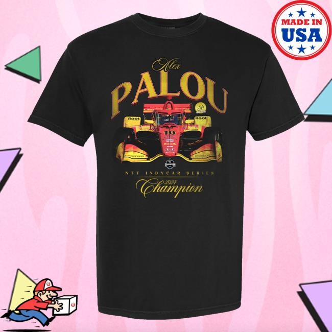 Indycar Shop Merch 2024 Ntt Indycar Series Champion Alex Palou New Shirt