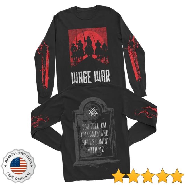 Wage War Merch Store Tombstone Long Sleeve Tee (Black) Tee
