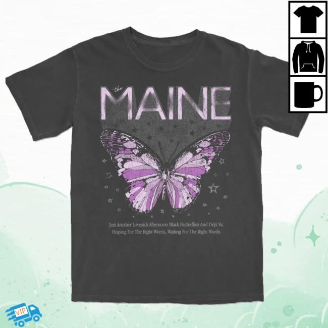 81 Twentythree The Maine Merch Vintage Butterfly Shirts