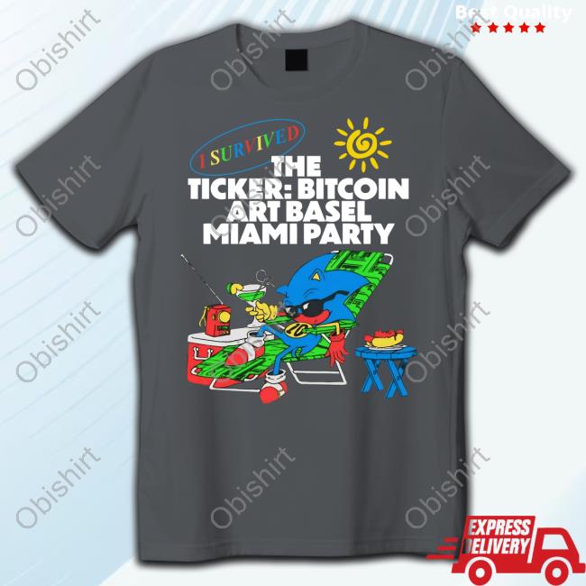 I Survived The Ticker Bitcoin Art Basel Miami Party Hoodie Sprotogremlins