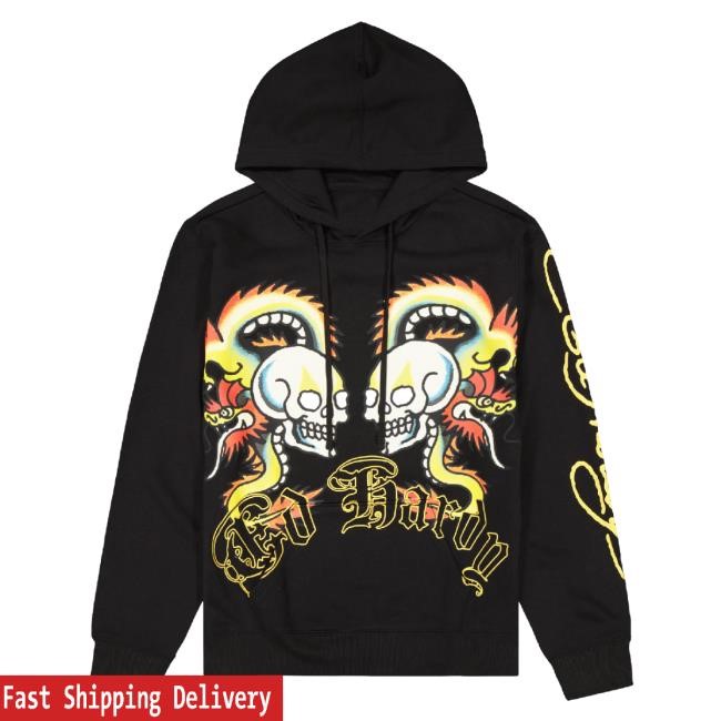 Ed Hardy Merch Dragon Skull Mens Shirts