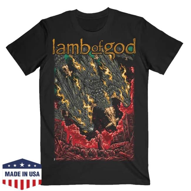 Original Lamb Of God Store Merch Ashes 2024 Itin Crewneck Sweatshirt