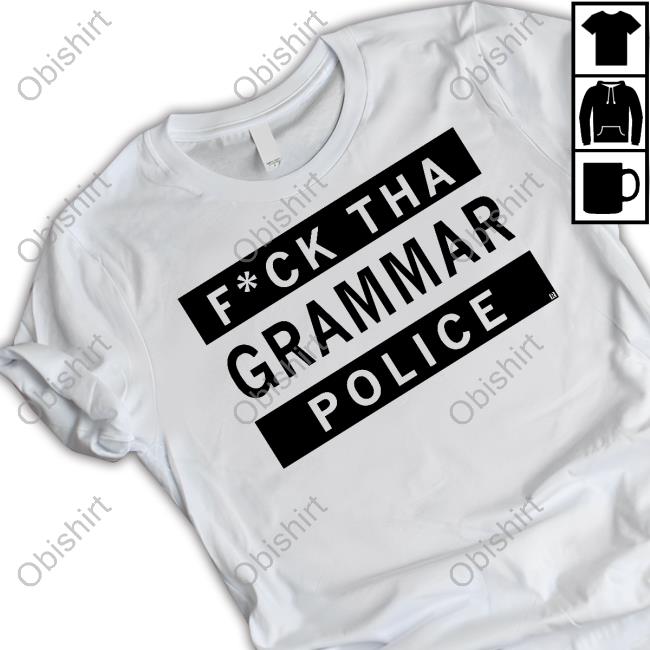 Raygunsite Shop Fuck Tha Grammar Police Hooded Sweatshirt