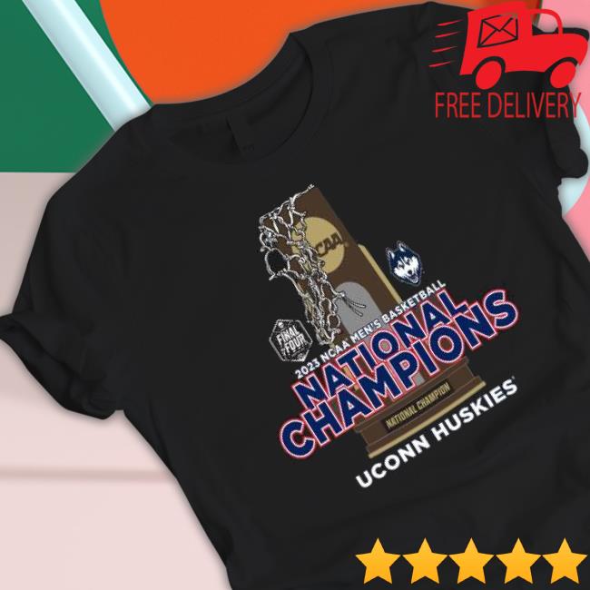 Uconn Huskies Final Four 2023 Ncaa Men’S Basketball Trophy Champions shirt