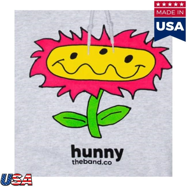 Trending Down Right Merch Hunny Pink Flower Hoodie Sweatshirt