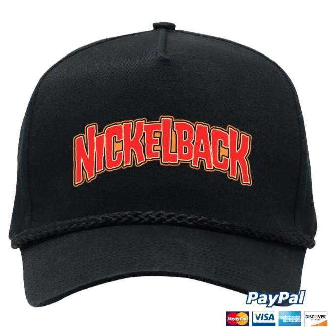 Nickelback Merch Devil Logo Black Snapback bucket hat