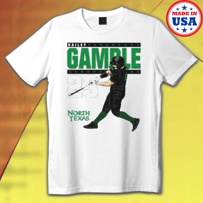 Kailey Gamble North Texas Mean Green Baseball shirt