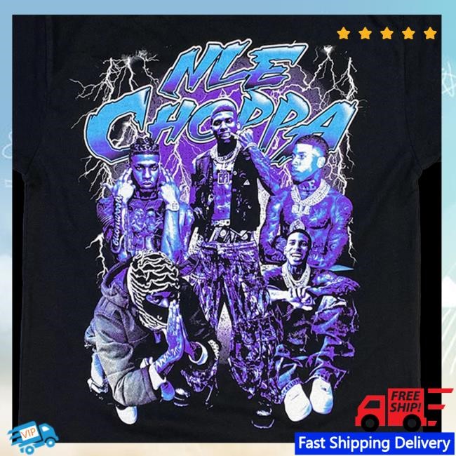 Official Nle Choppa Store Lightning Bolts Long Sleeve Shirt