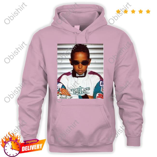 Lewis Hamilton Wearing Image Of Himself Long Sleeve Tee Shirt