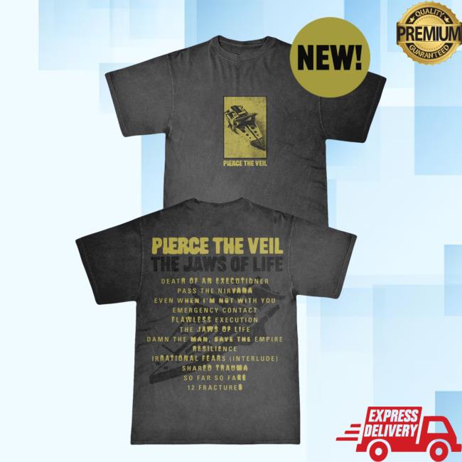 Official Ptv Merch Store Pierce The Veil Jaws Lyrics Tees PtvMerch