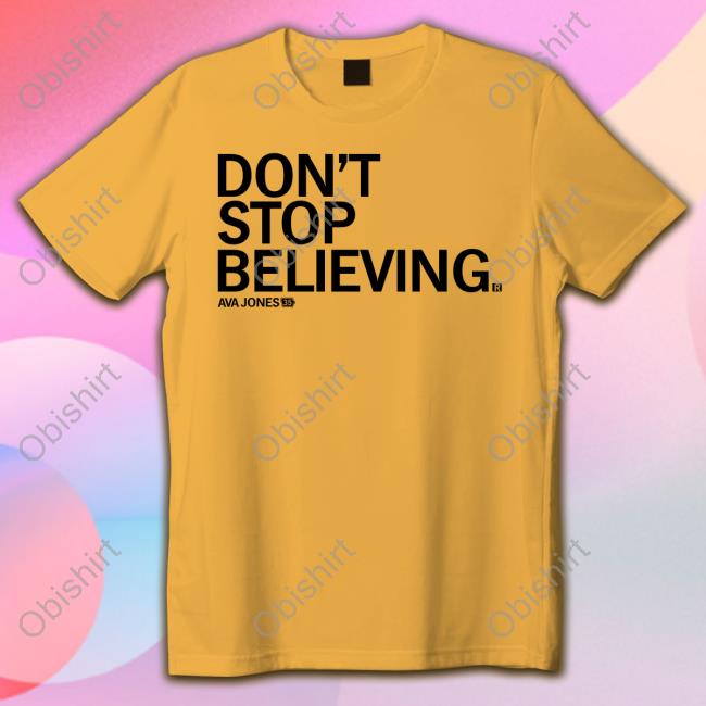 Raygunsite Don't Stop Believing Ava Jones Hoodie