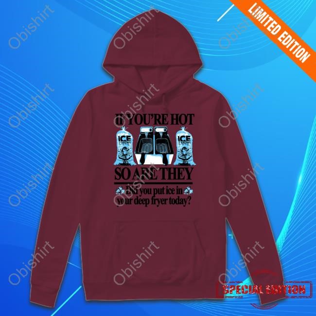 Theclassyshirts If You're Hot So Are They Did You Put Ice In Your Deep Fryer Today Hooded Sweatshirt