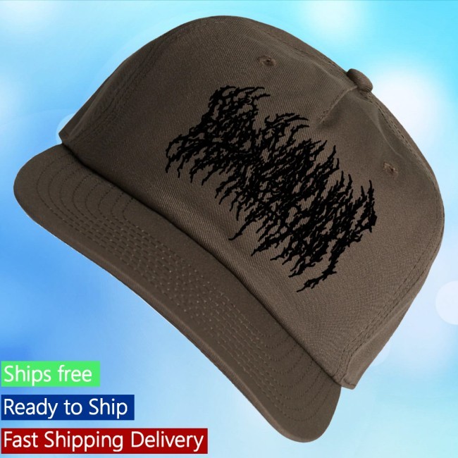 Trending Blood Incantation Merch Embroidered Logo Cap Walnut