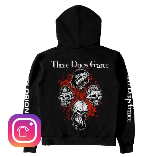 Trending Three Days Grace Merch Explosions Tour Sweater Trending Three Days Grace Merch Explosions Tour Hoodie Sweatshirt