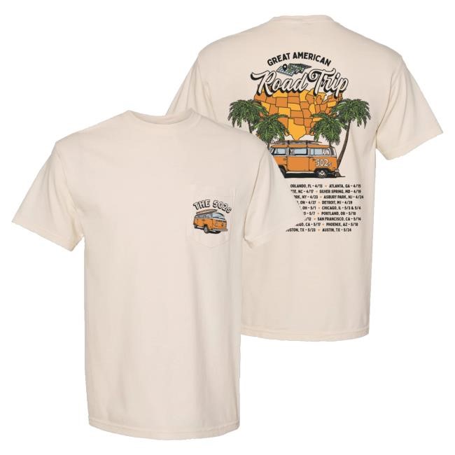 The 502'S Official Merchandise The 502S 2024 Summer Tour T-Shirt, Hoodie, Tank Top, Sweater And Long Sleeve T-Shirt