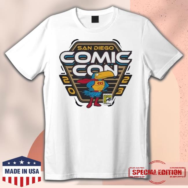 Official Unisex Original Retro Brand Navy 2023 San Diego Comic Con Tri-Blend Shirt