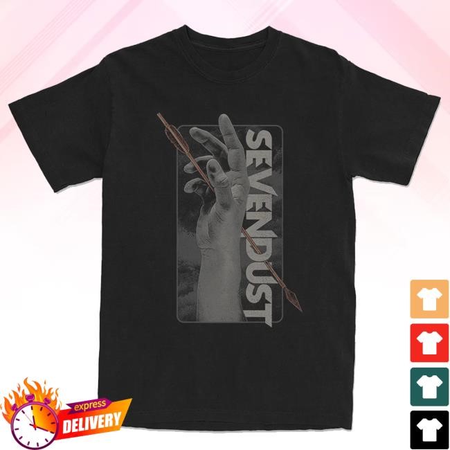 Sevendust Merch Arrow In The Hand Long Sleeve Shirt