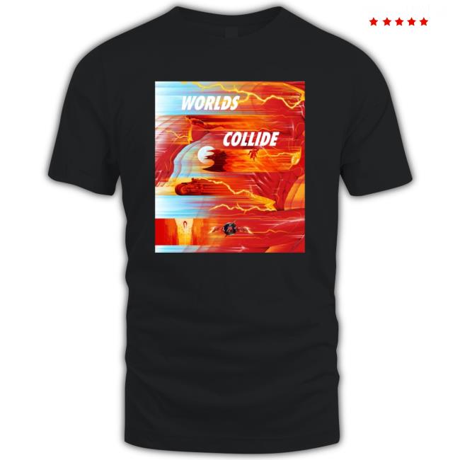 Official Fan Art Poster The Flash Worlds Collide Vintage Sweatshirt