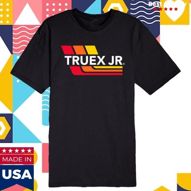 Shop Martin Truex Jr Merch Store Martin Truex Jr. Retro Stripes Short Sleeve Tee - Black T-Shirt