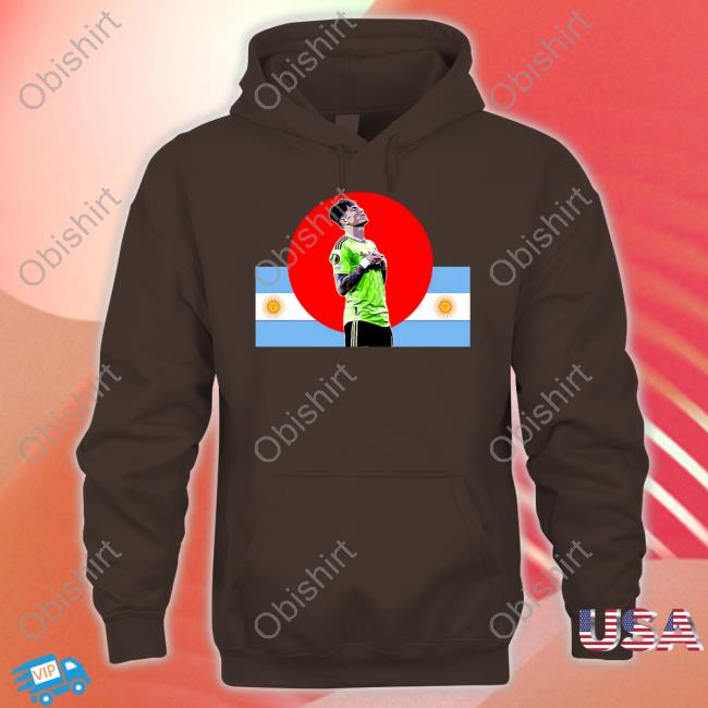 Garnacho Argentina Sweatshirt Red Manc Designs Merch