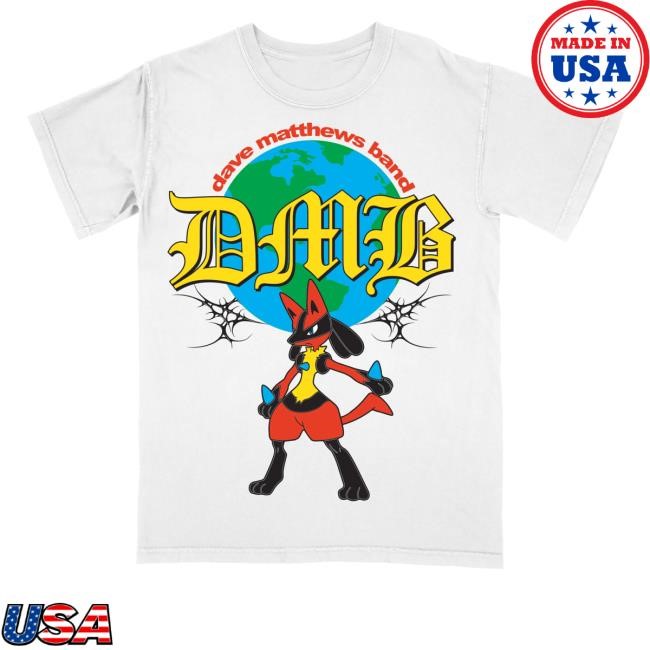 Lxix Apparel Merch Store Shop Dave Matthews Band Lucario Dmb White Shirt