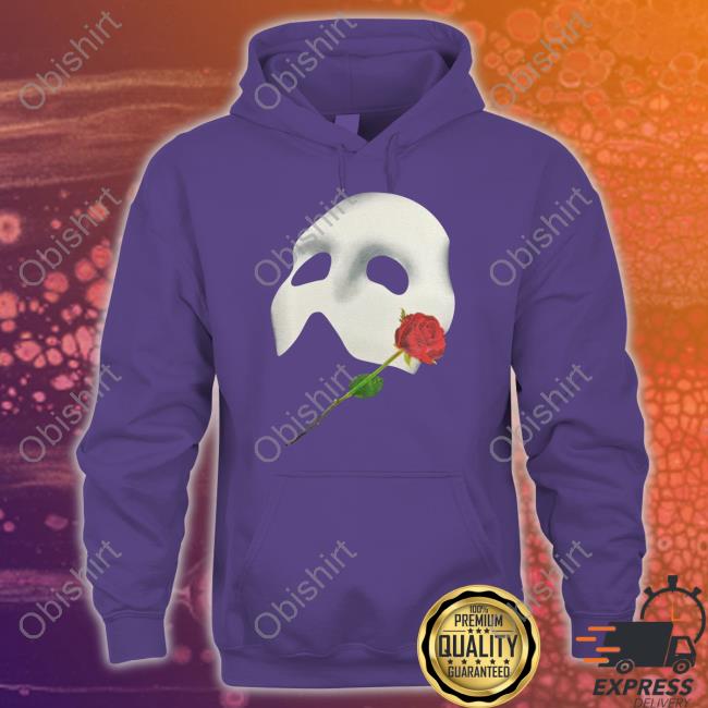 The Phantom Of The Opera '88 Mask & Rose Tee Shirts Platypus Merchandise